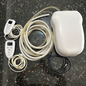 COMFORTAIRE Dual Chamber Air Mattress Pump Ras9930 w/ 2 Controls - RARE works!